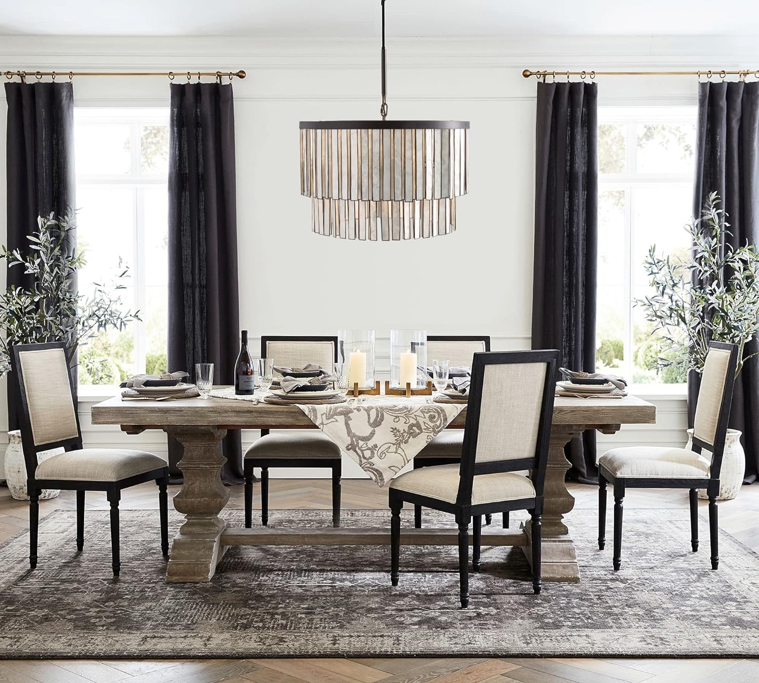 Astrid Capiz Round Chandelier