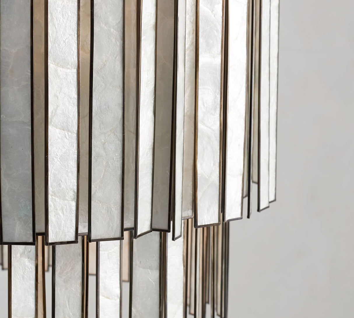 Astrid Capiz Round Chandelier