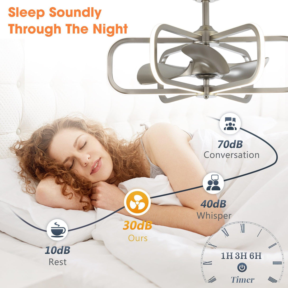 30" Theron Modern DC Motor Downrod Mount Reversible Ceiling Fan with LED Lighting and Remote Control