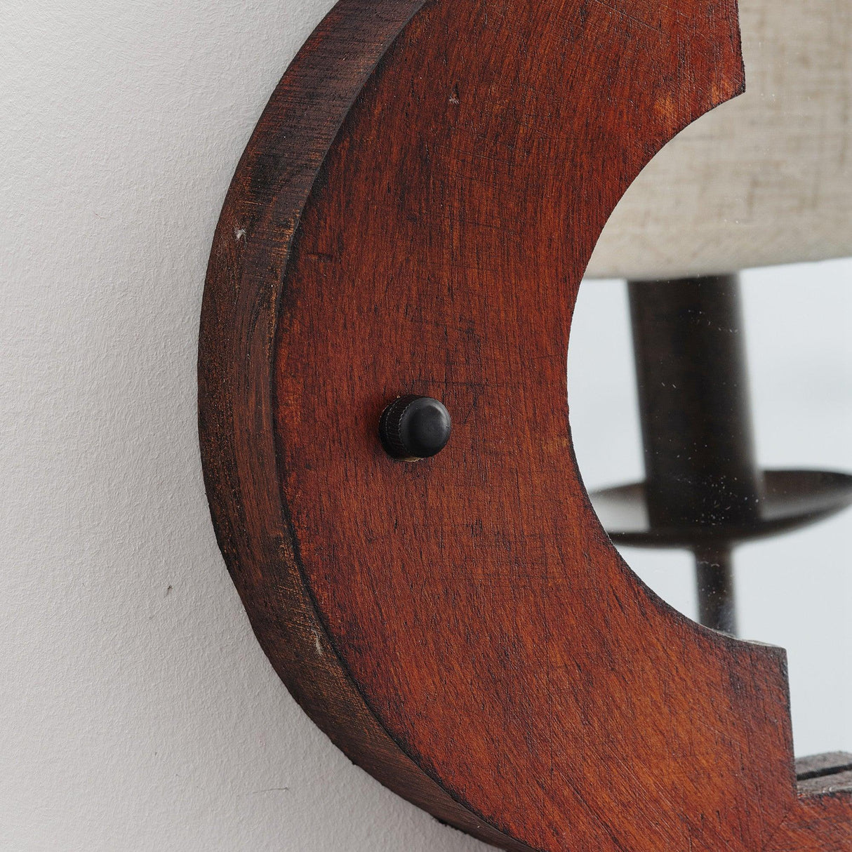 1-Light Rustic Iron Wood Wall Sconce Lighting