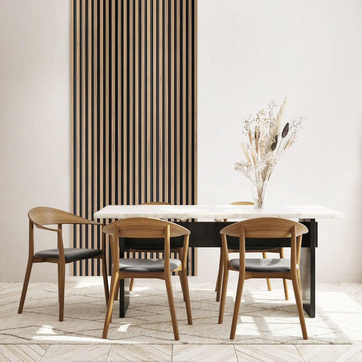 4-Piece Pack Veneer Sound Acoustic Wood Wall Panels