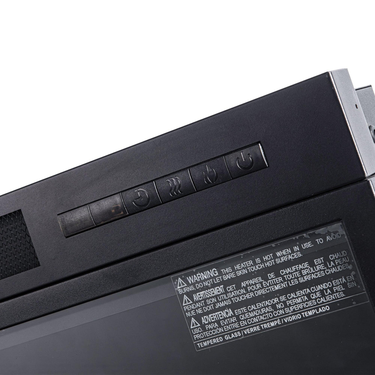 36" Modern Black Insert Electric Fireplace with Remote Control