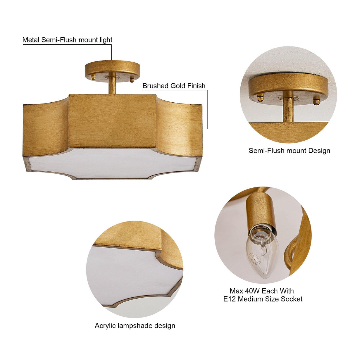 Led Flush Mount Ceiling Light