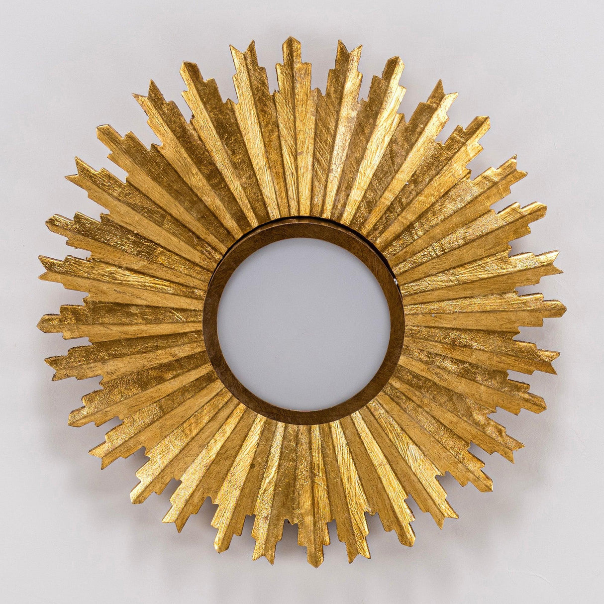 Golden Sunburst 2 Light Flush Mount Lighting