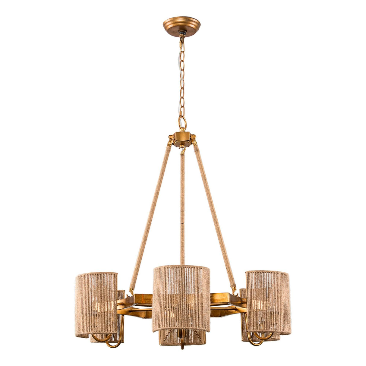 6-Light Farmhouse Bedroom Island Pendant Lighting