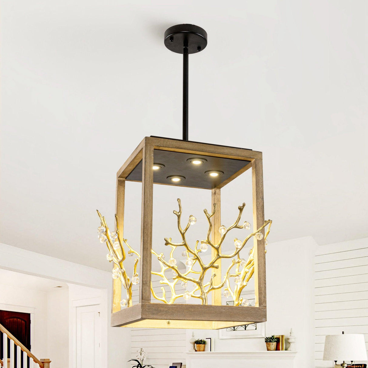 4-Light Modern Branches Island Pendant Lighting