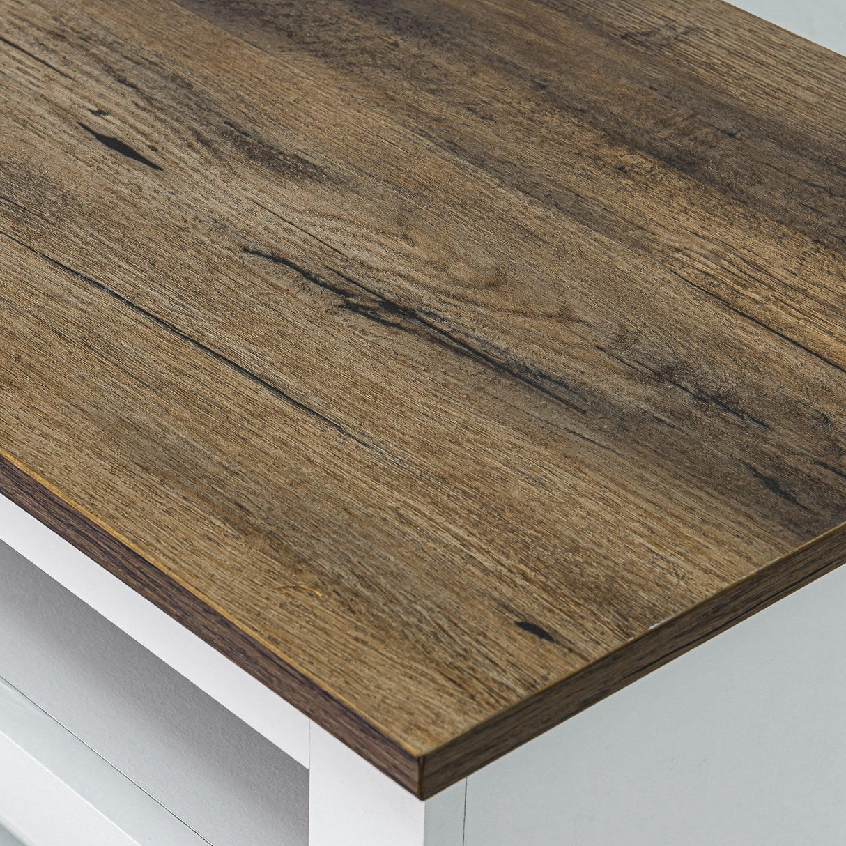 68" Farmhouse TV Stand with Double Sliding Barn Doors for Living Room