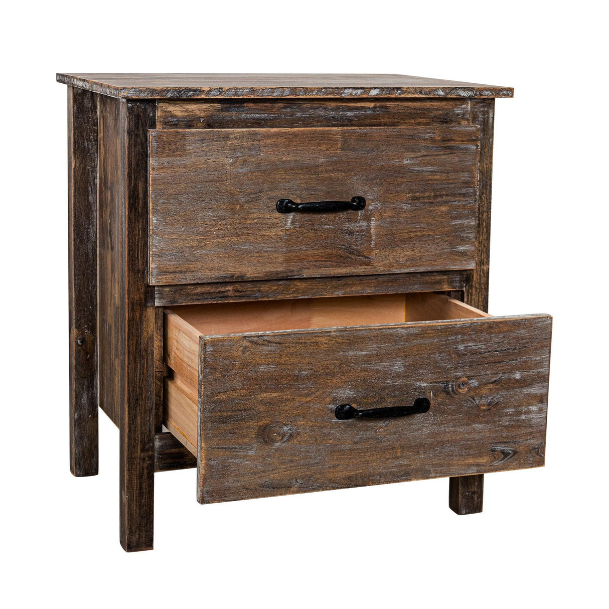 Farmhouse Solid Wood Bedroom Nightstand Side Table