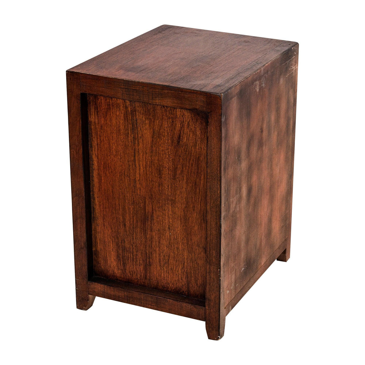 Modern Assembled Brown 2-Drawer Cabinet Night Stand