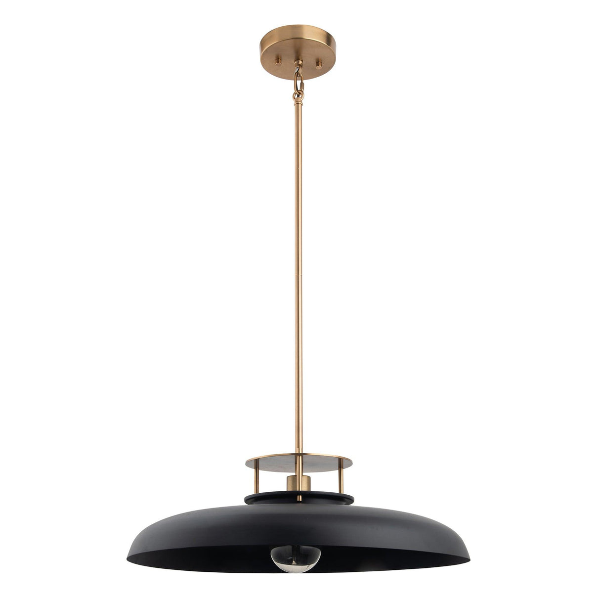 Beacon 1-Light Modern Gold & Black Island Pendant Light