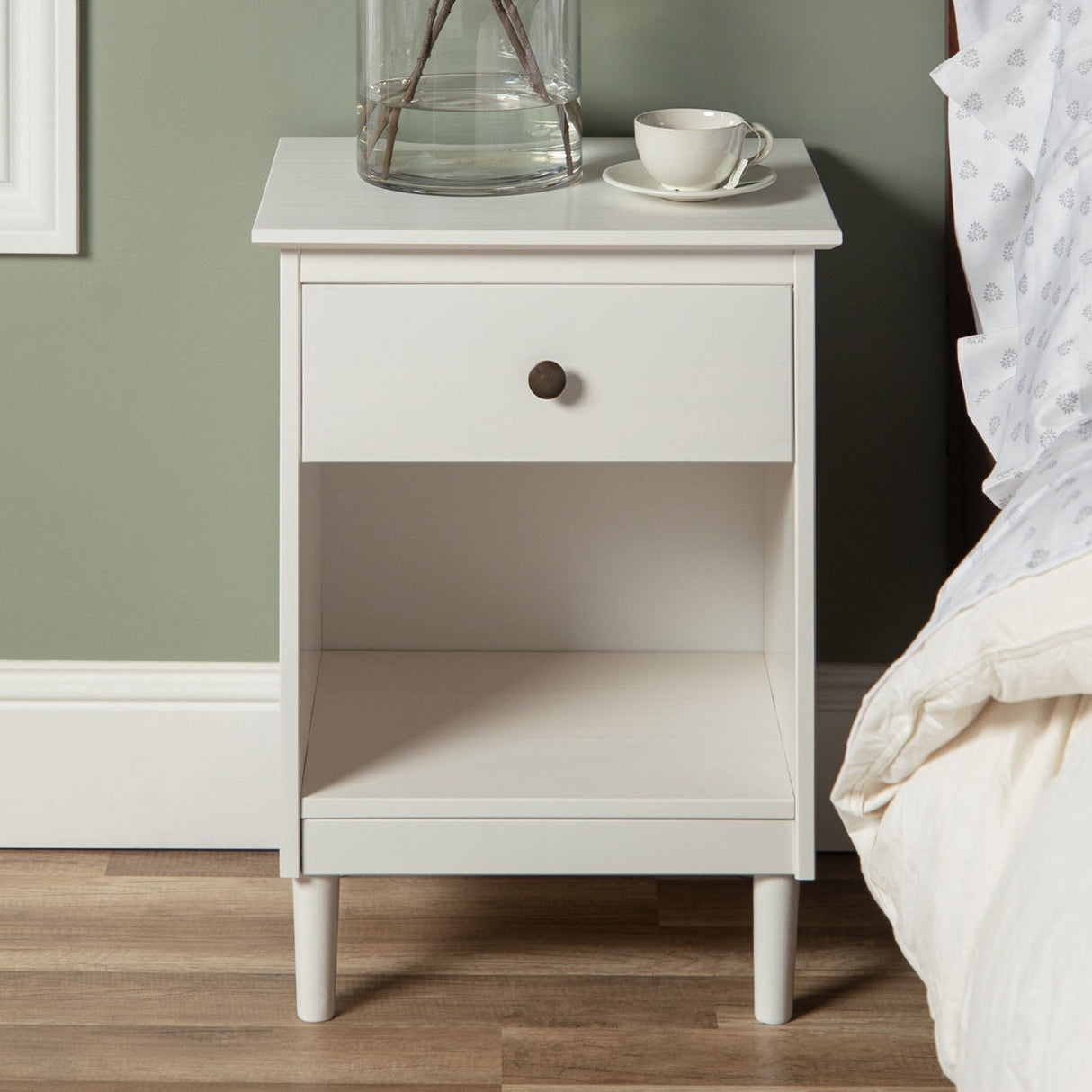 Spencer Solid Transitional Wood Nightstand