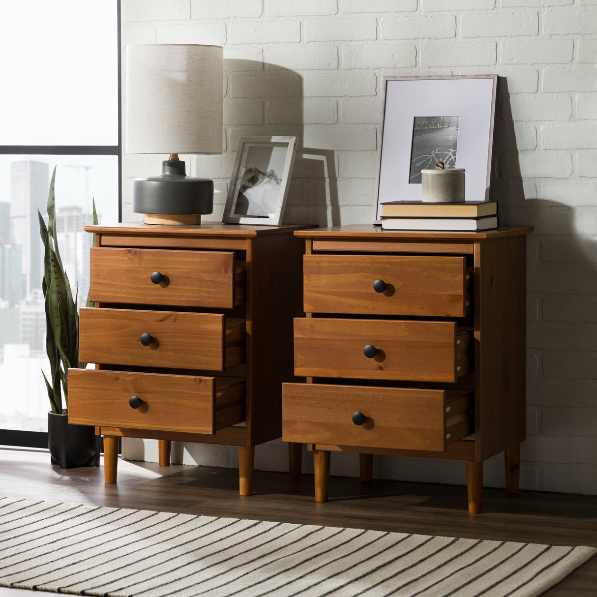 Spencer Solid Transitional Wood Nightstand