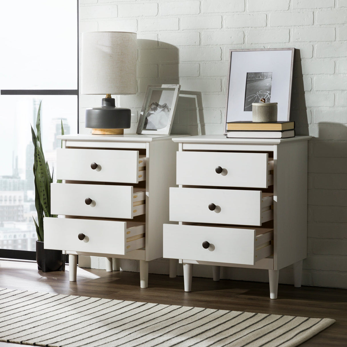 Spencer Solid Transitional Wood Nightstand