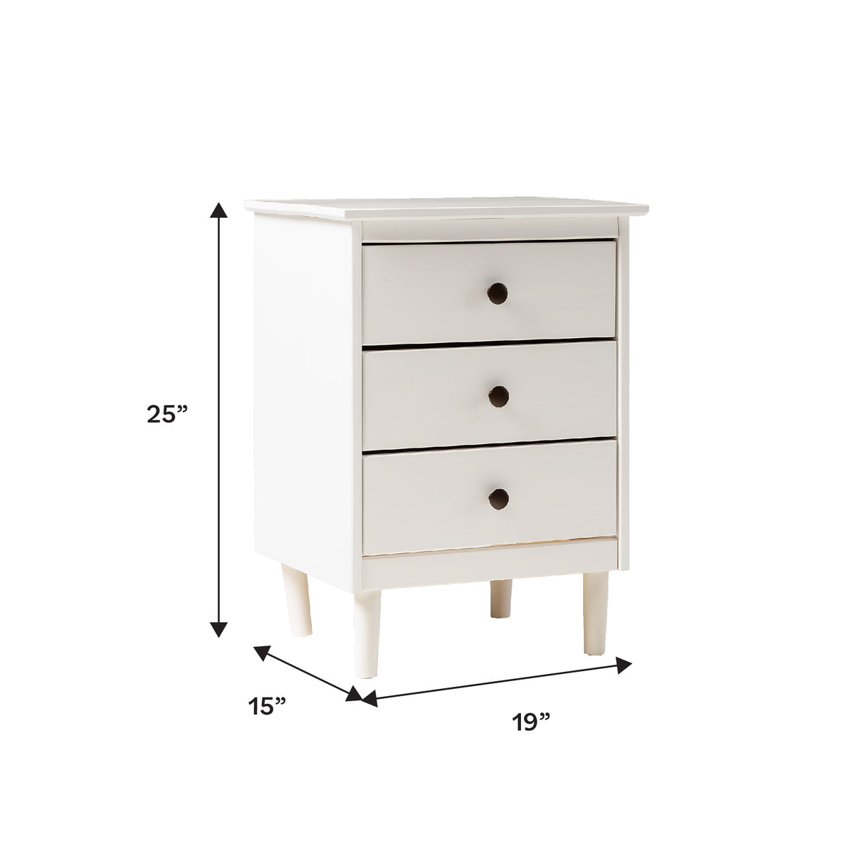 Spencer Solid Transitional Wood Nightstand