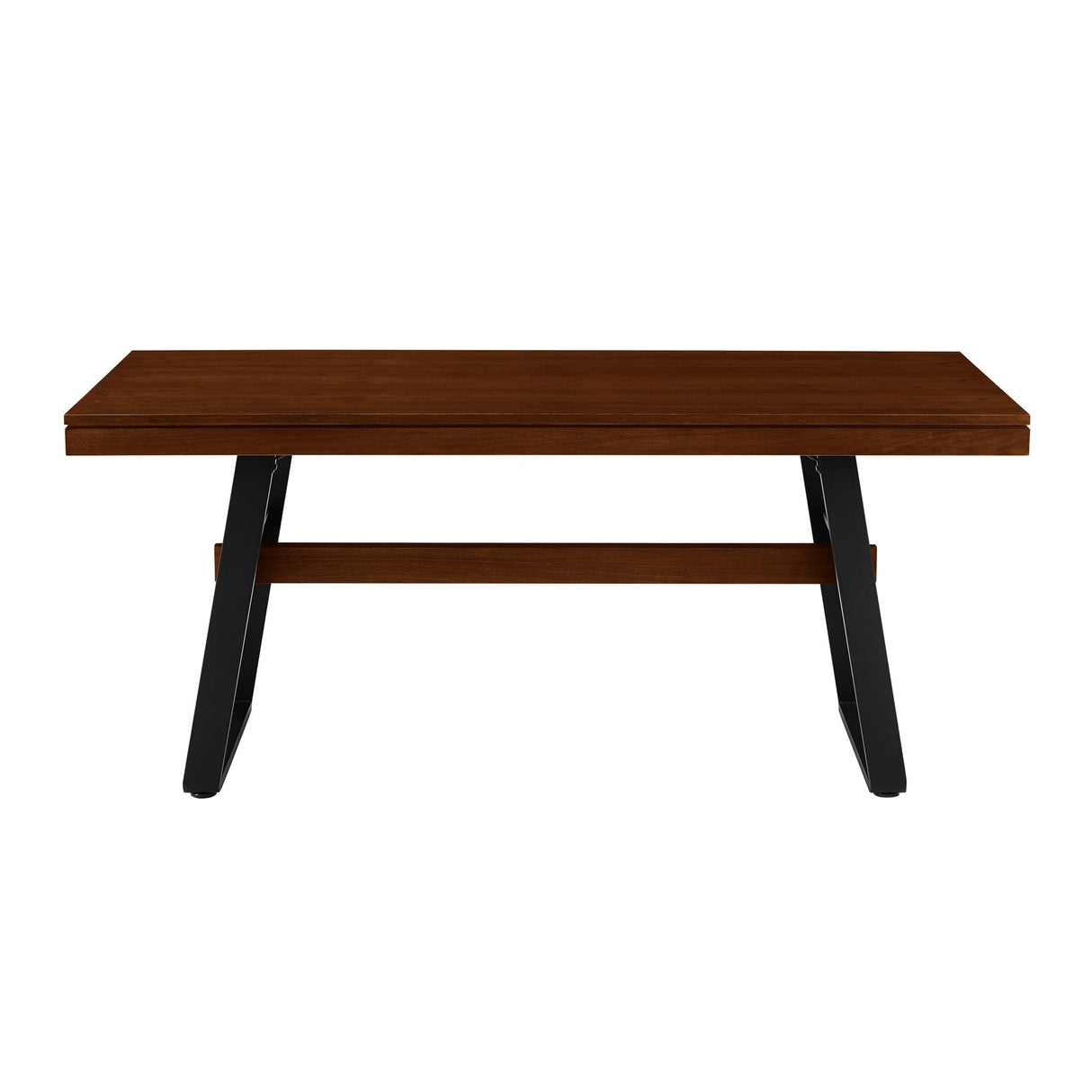 Brickell Modern Industrial Bridge-Leg Dining Table & Desk