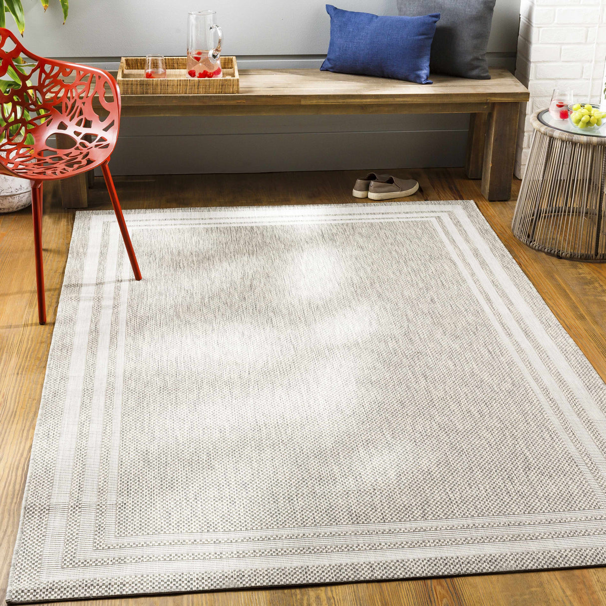 Burradoo Bordered Area Rug
