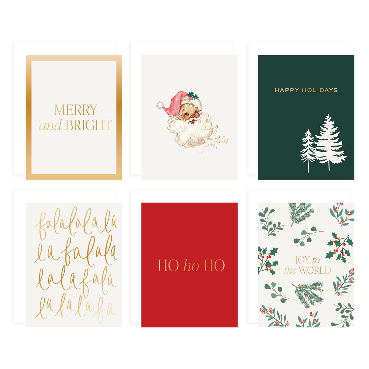Assorted Holiday Card Set - Pack of 12