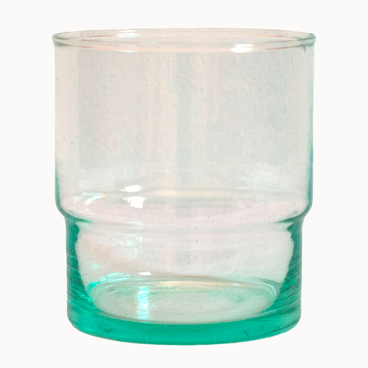 Moroccan Mouth-blown Column Glasses | Set of Two