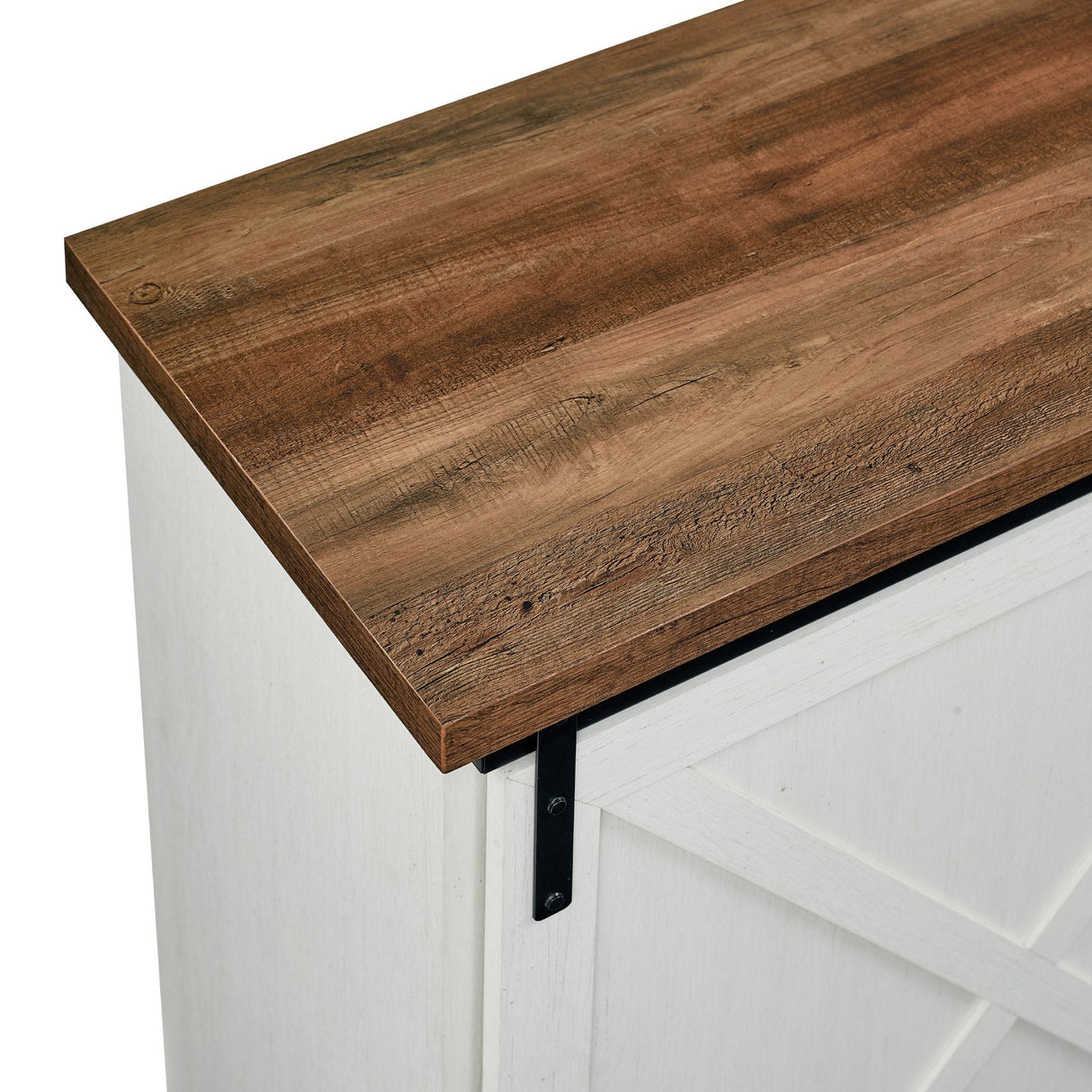 Sliding X Barn Door Buffet Sideboard & TV Stand