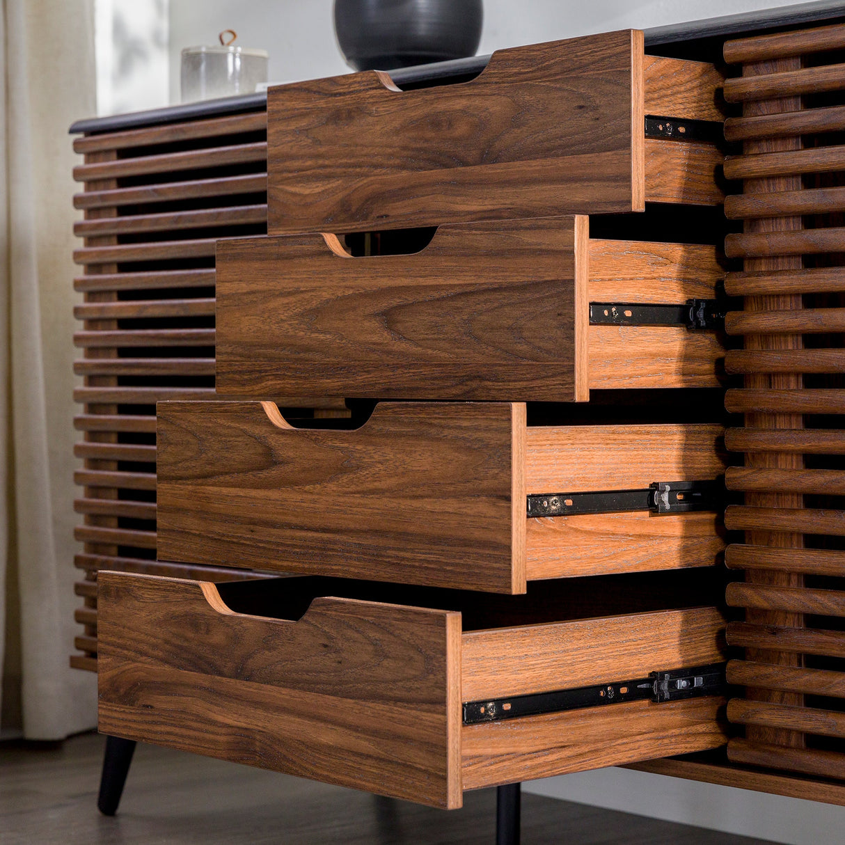 Havana Sliding Door Drawer Sideboard / TV Stand