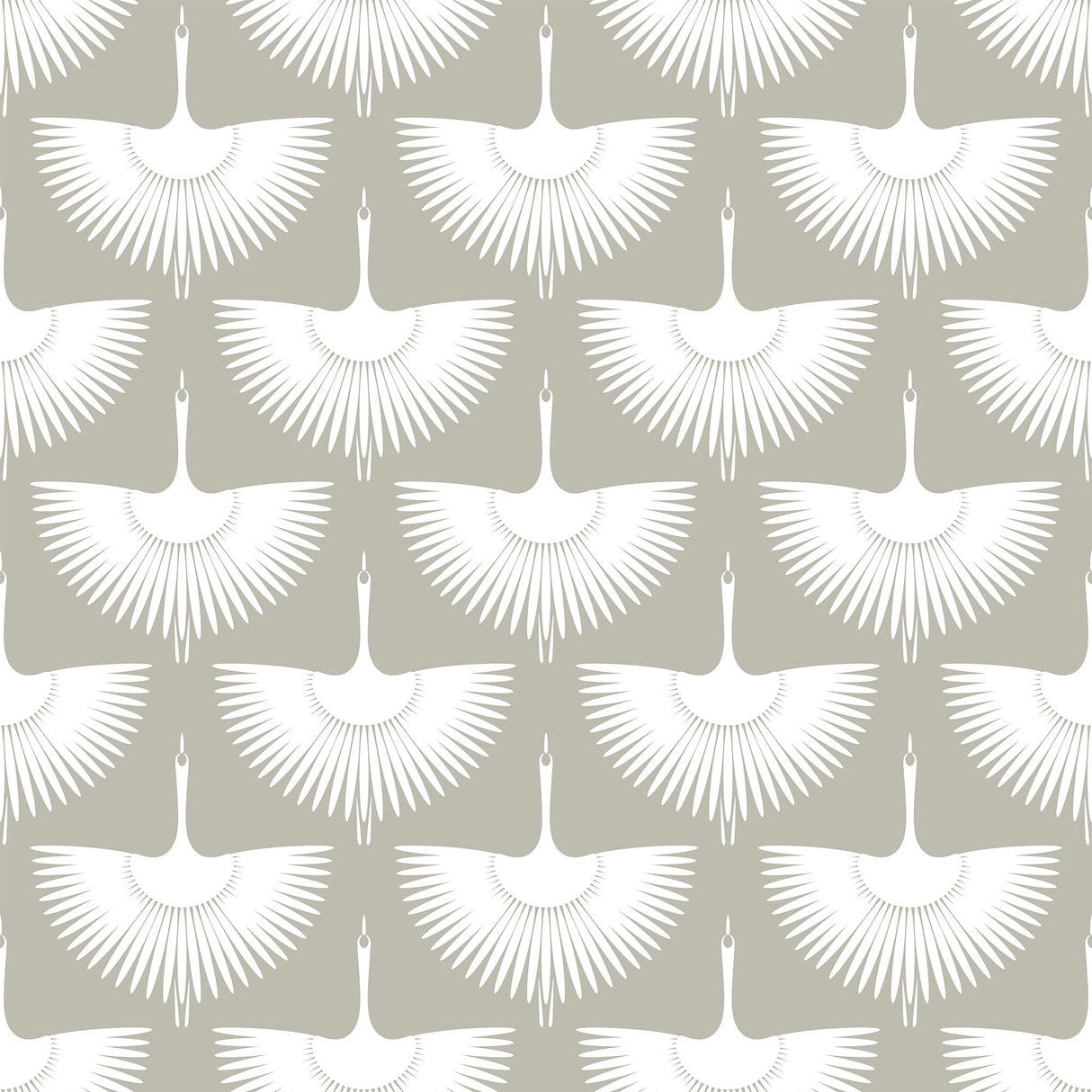 Japanese Swan Wallpaper Peel and Stick