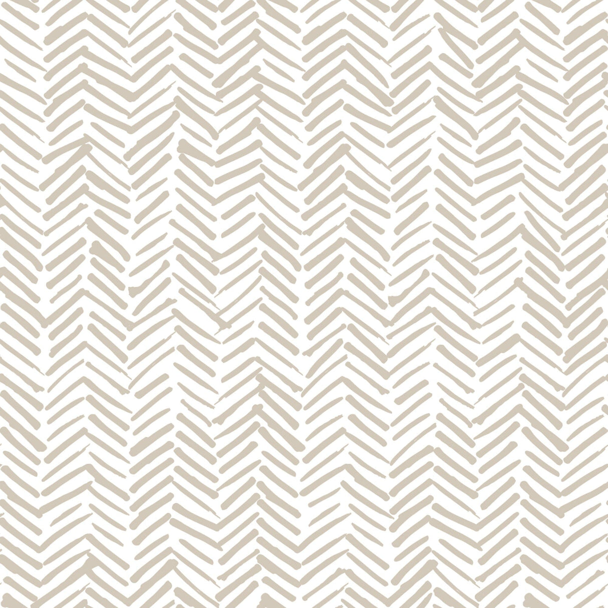 Beige Terracotta Herringbone Wallpaper