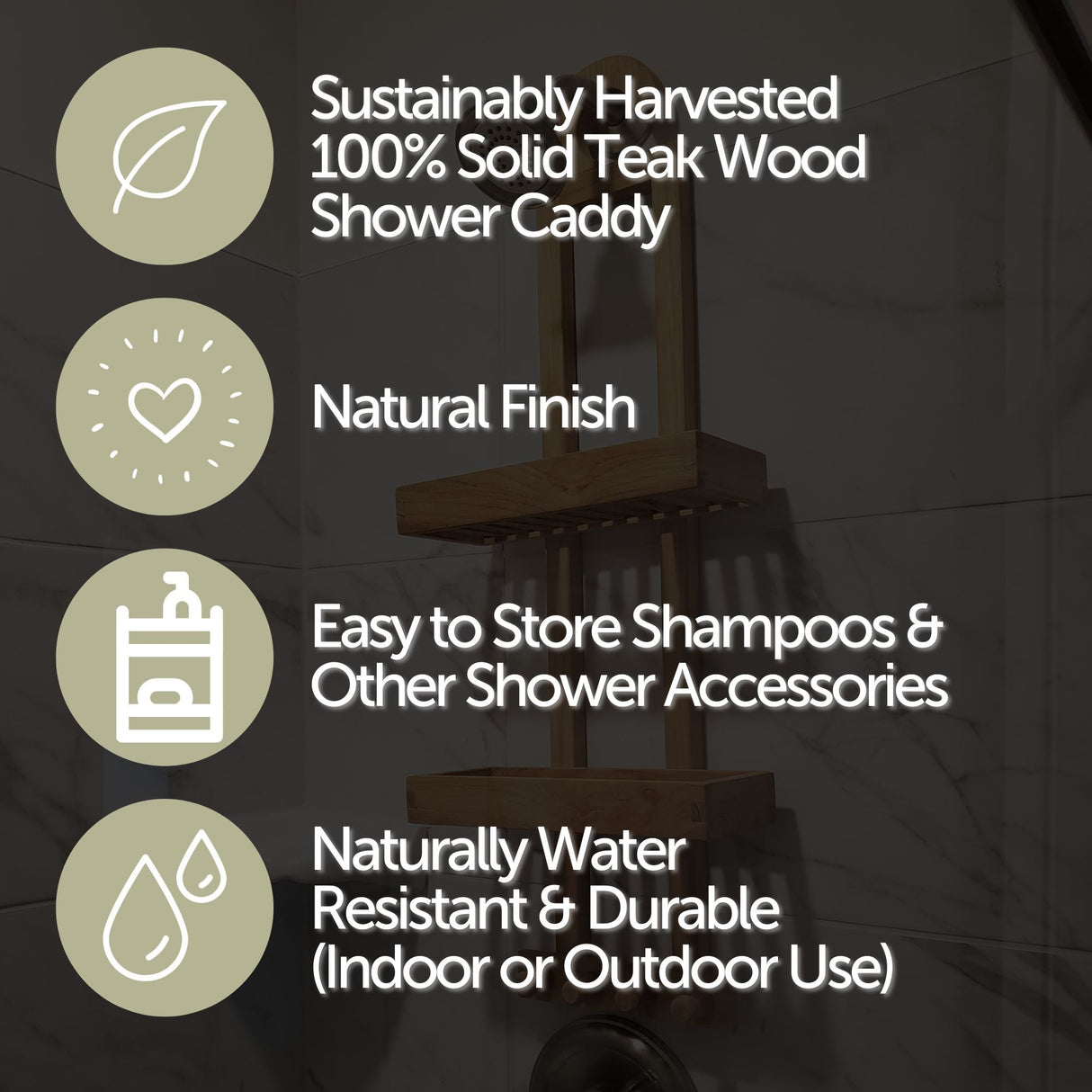 Newport Natural Shower Caddy