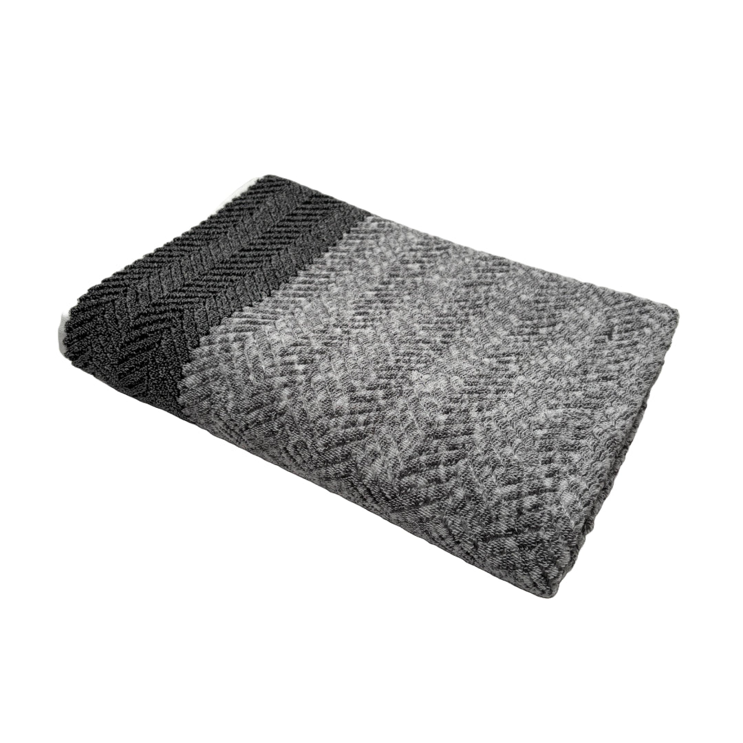 Big Herringbone Silver Gray Melange