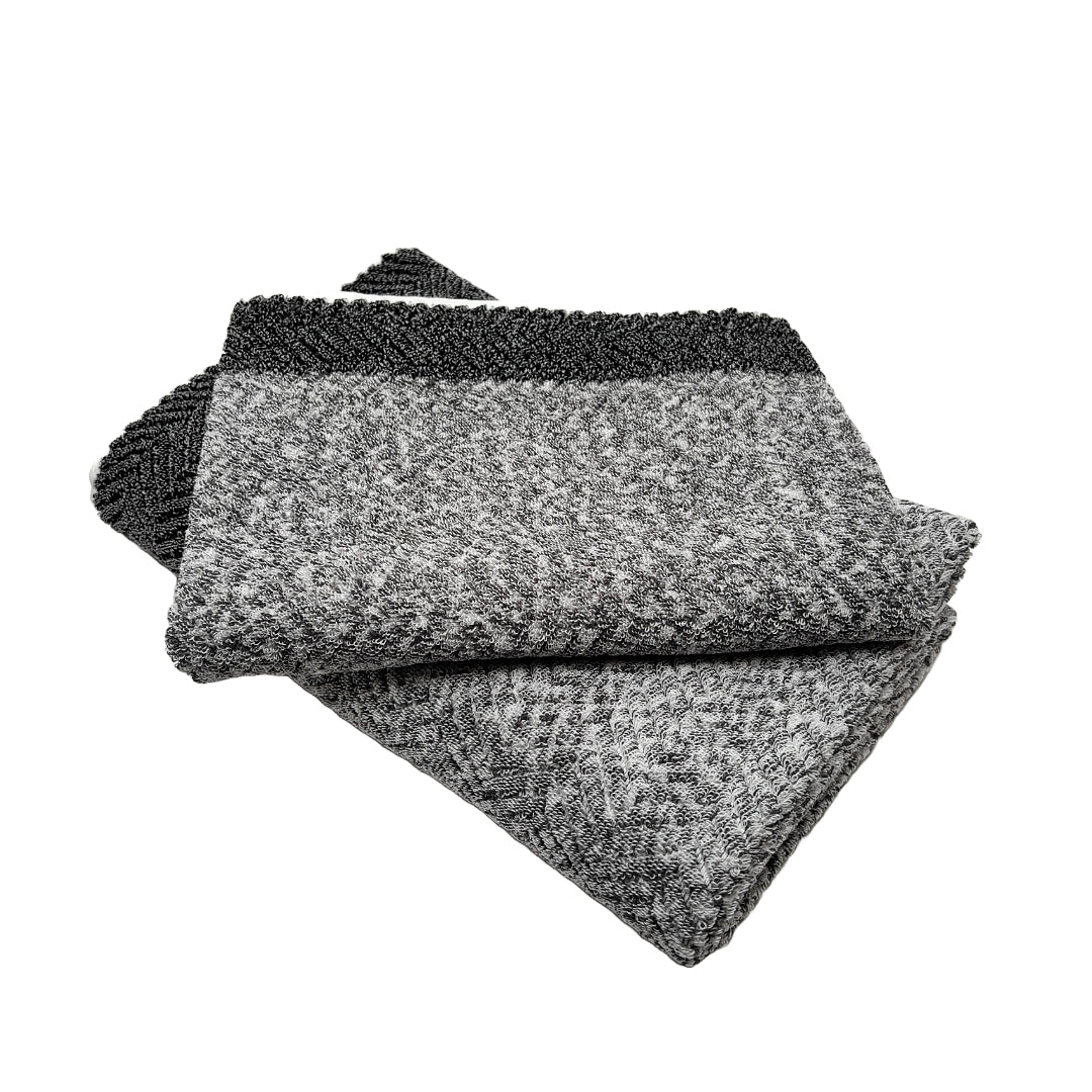 Big Herringbone Silver Gray Melange