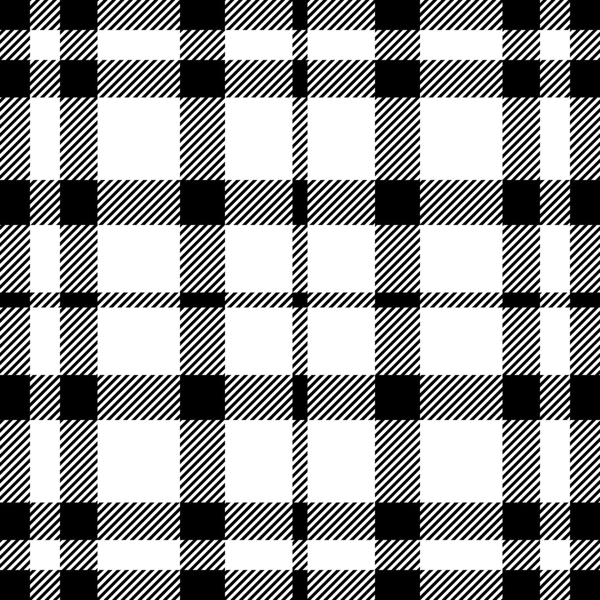 Black and White Tartan Plaid Wallpaper Peel and Stick