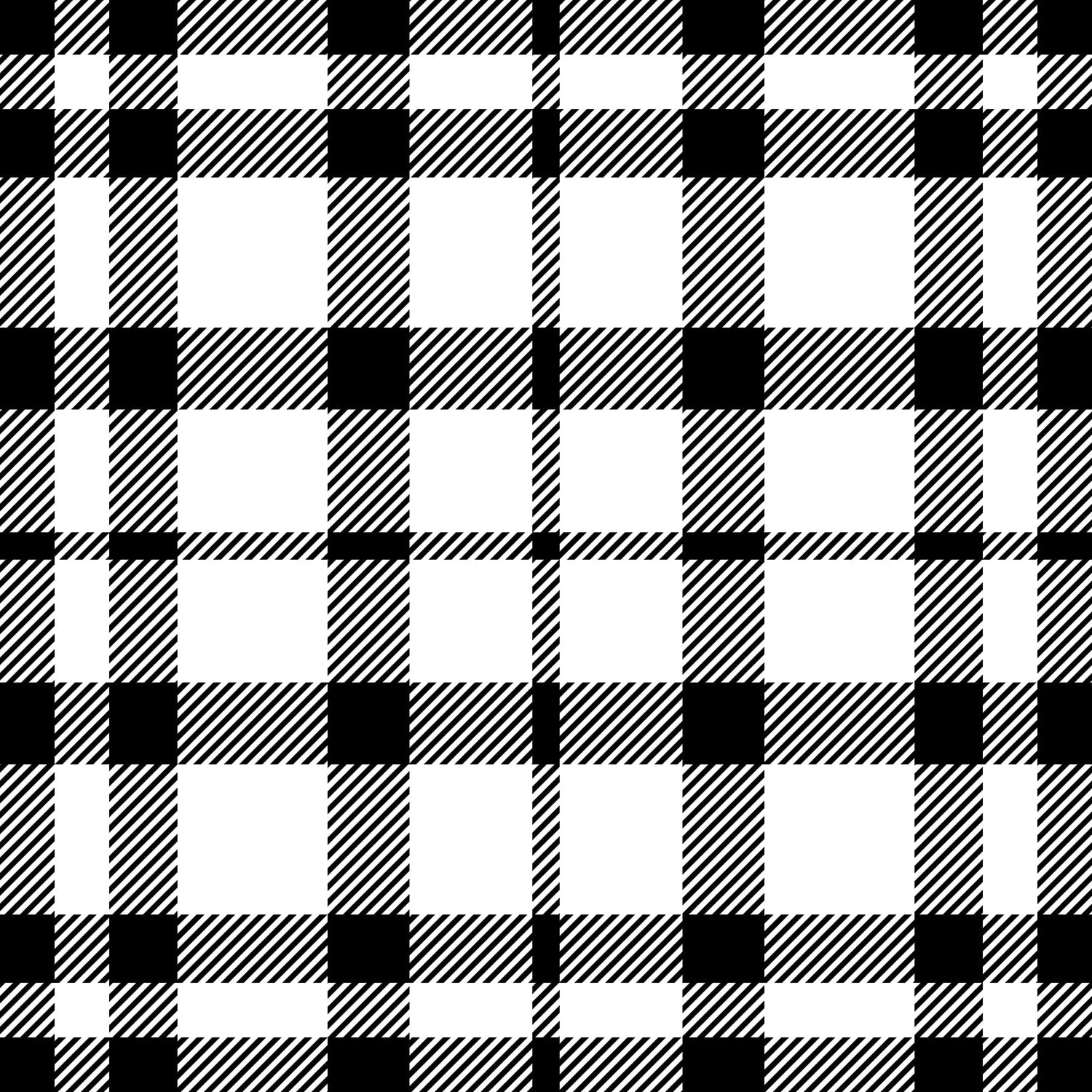 Black and White Tartan Plaid Wallpaper Peel and Stick
