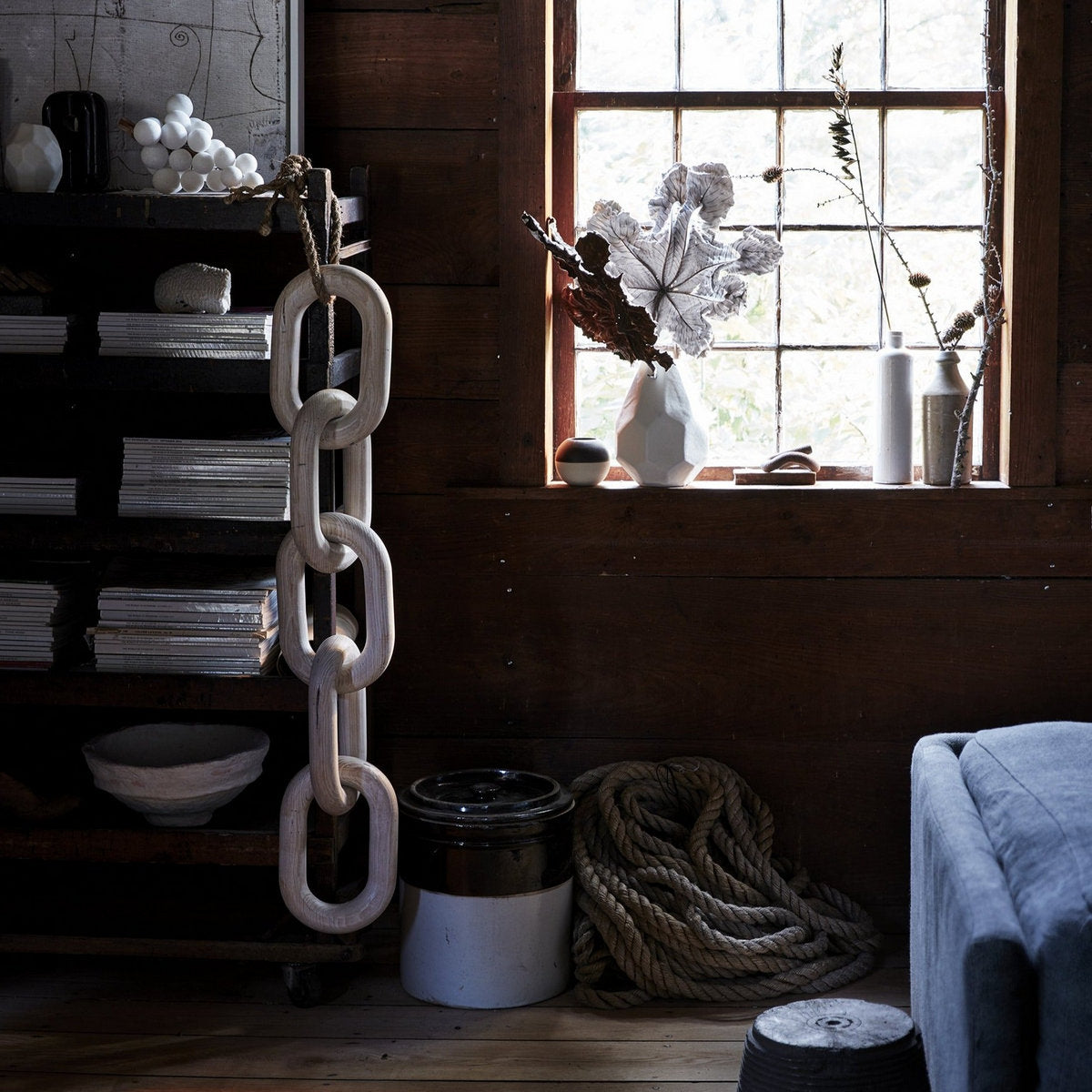 Pale Wood Chain, Large Link