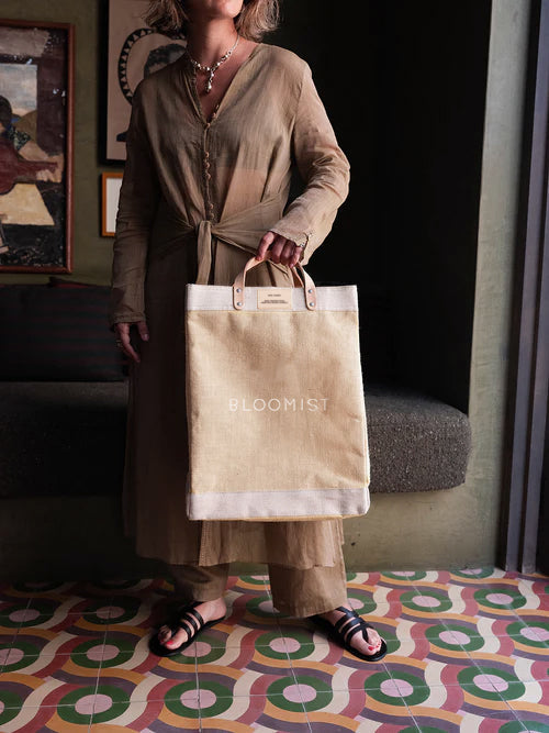 Large Natural Jute Market Tote