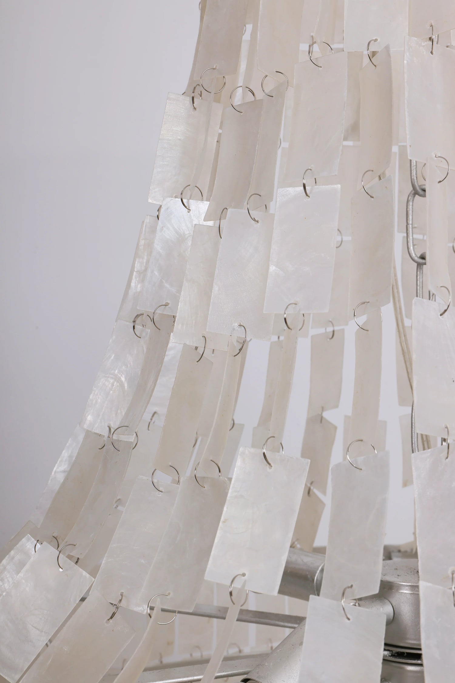 Boho Tiered Capiz Chandelier