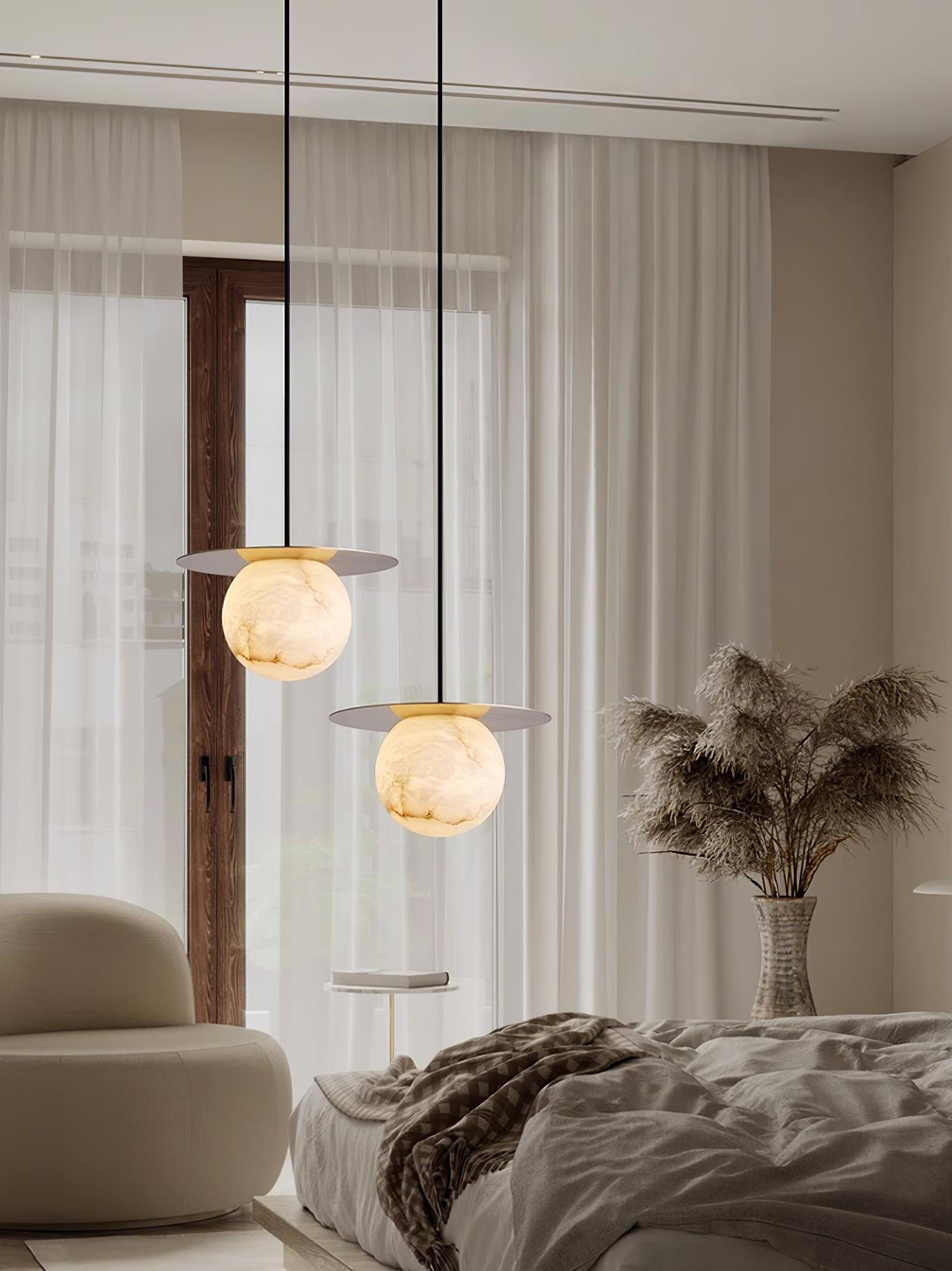 Alabaster Borra Pendant Light