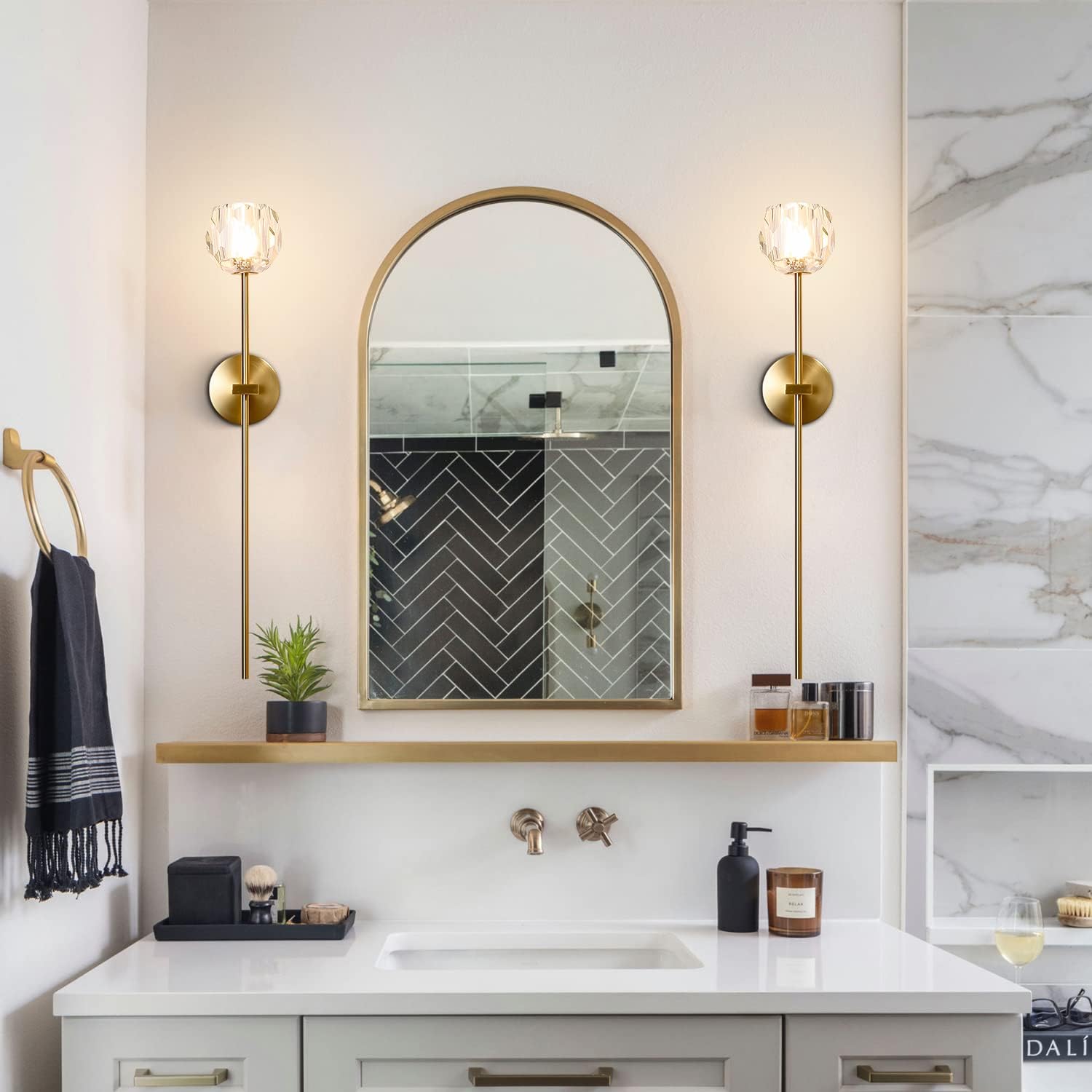 Boule De Cristal Grand Single Sconce