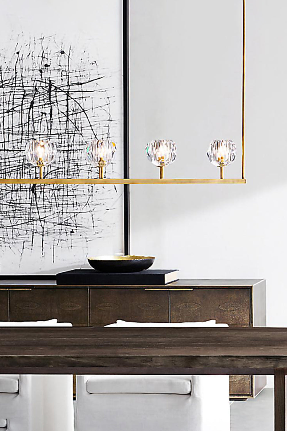 Boule De Cristal Linear Chandelier