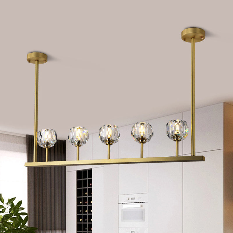 Boule De Cristal Linear Chandelier