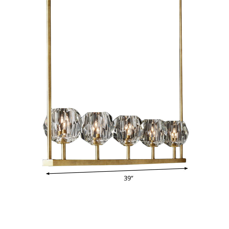 Boule De Cristal Linear Chandelier