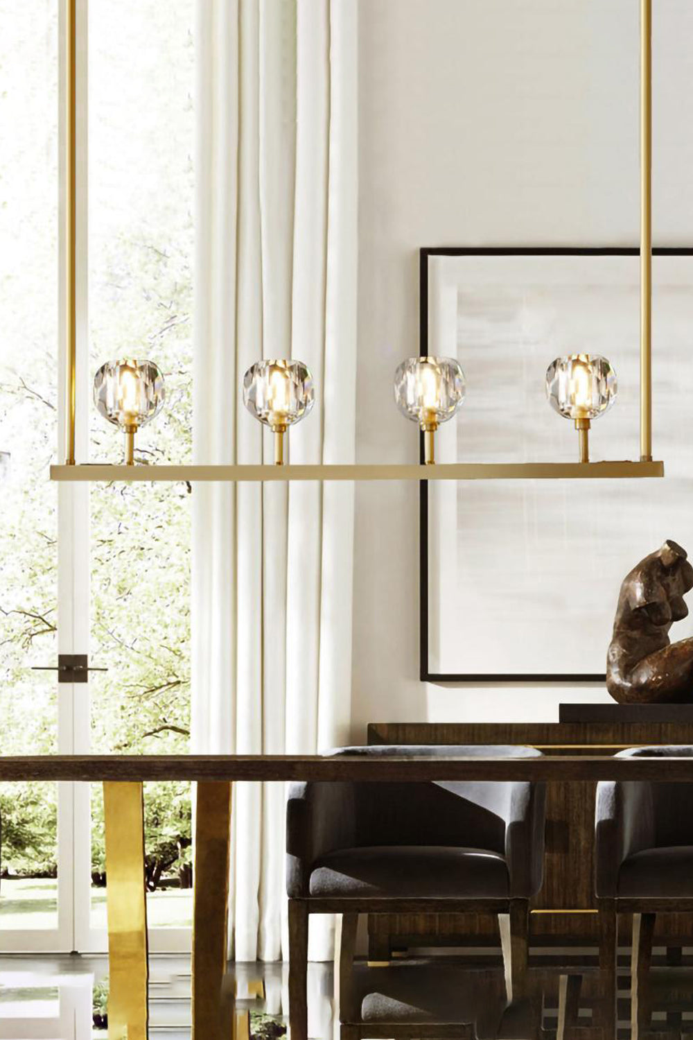 Boule De Cristal Linear Chandelier