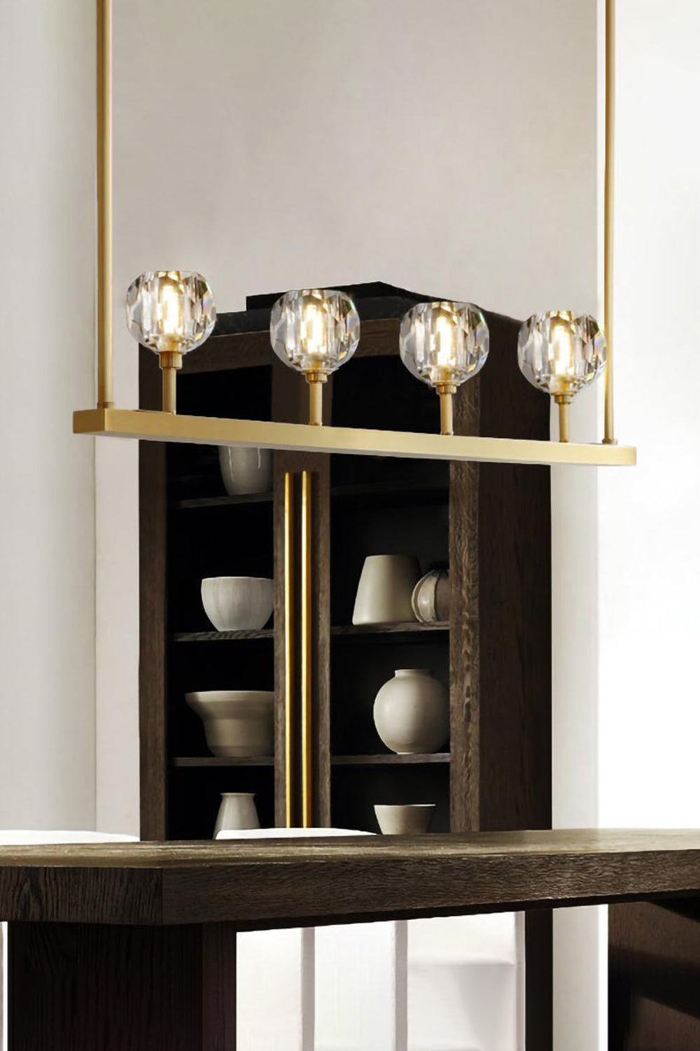 Boule De Cristal Linear Chandelier