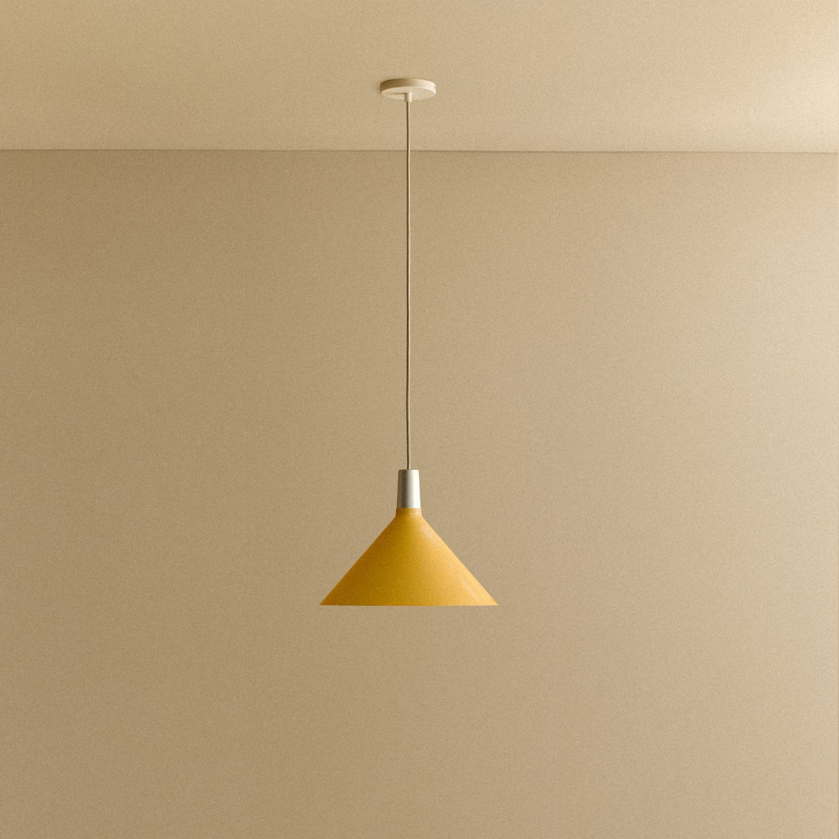 Bower Pendant Light Medium in Yellow