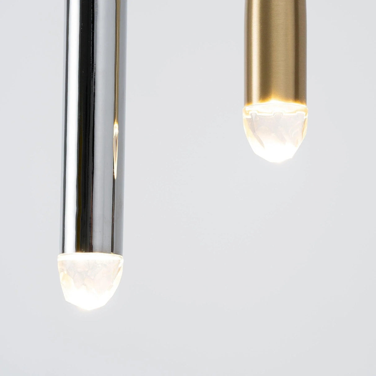 Brass Spinal Tube Combination Chandelier