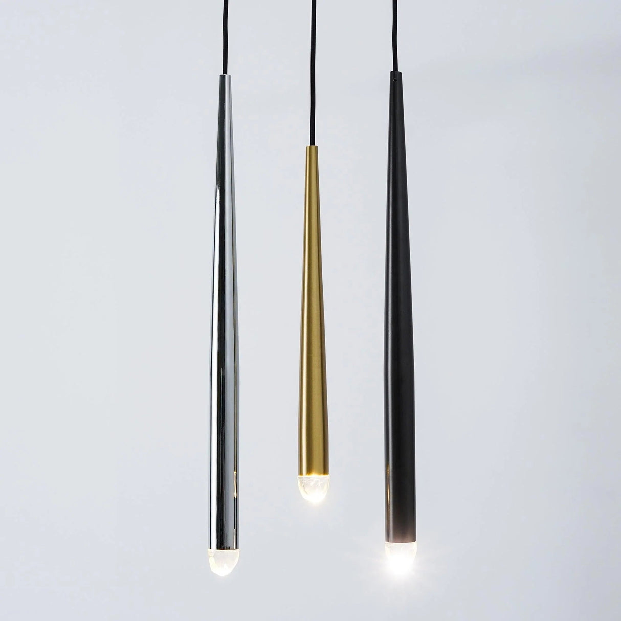 Brass Spinal Tube Combination Chandelier