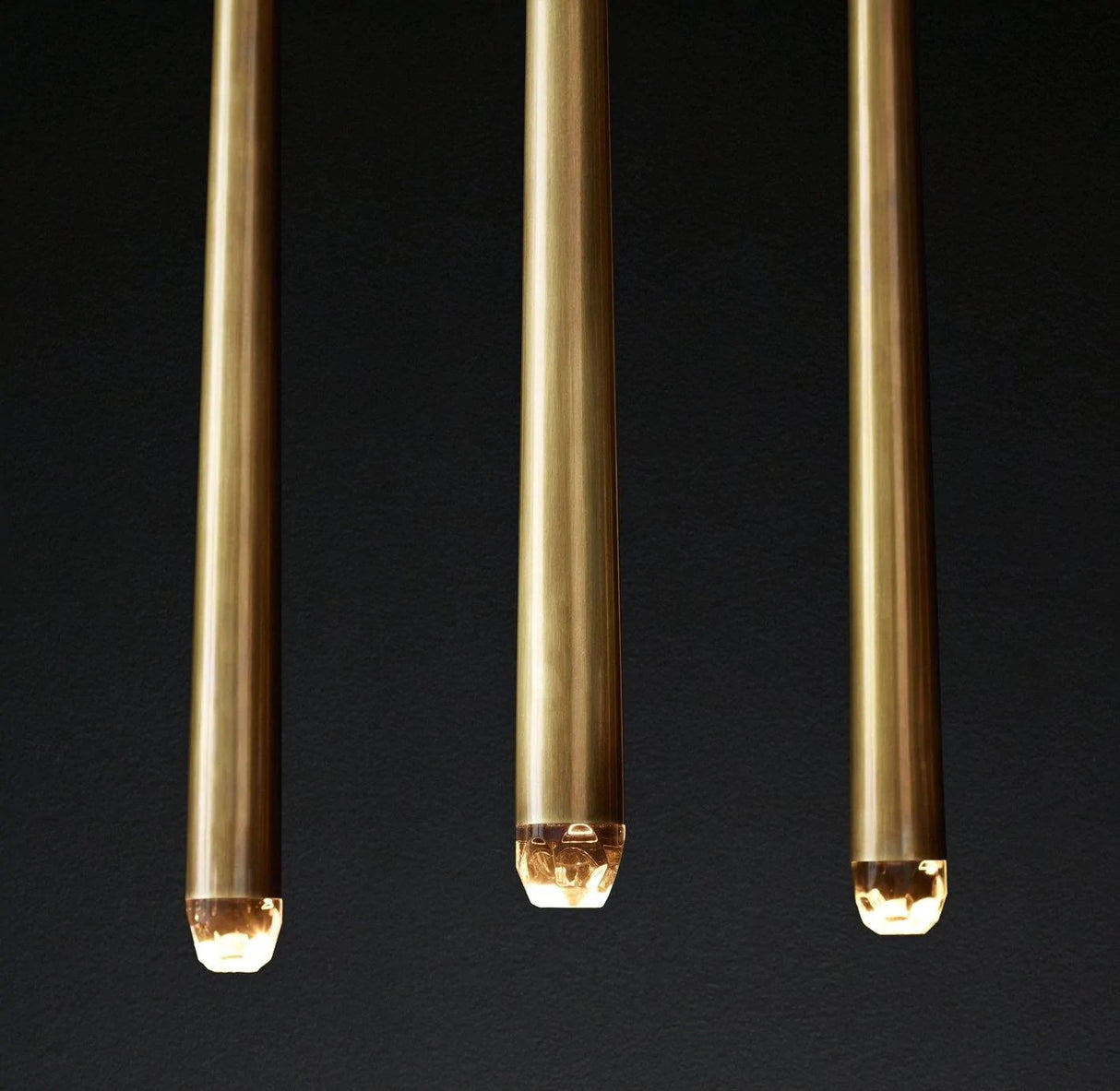 Brass Spinal Tube Combination Chandelier