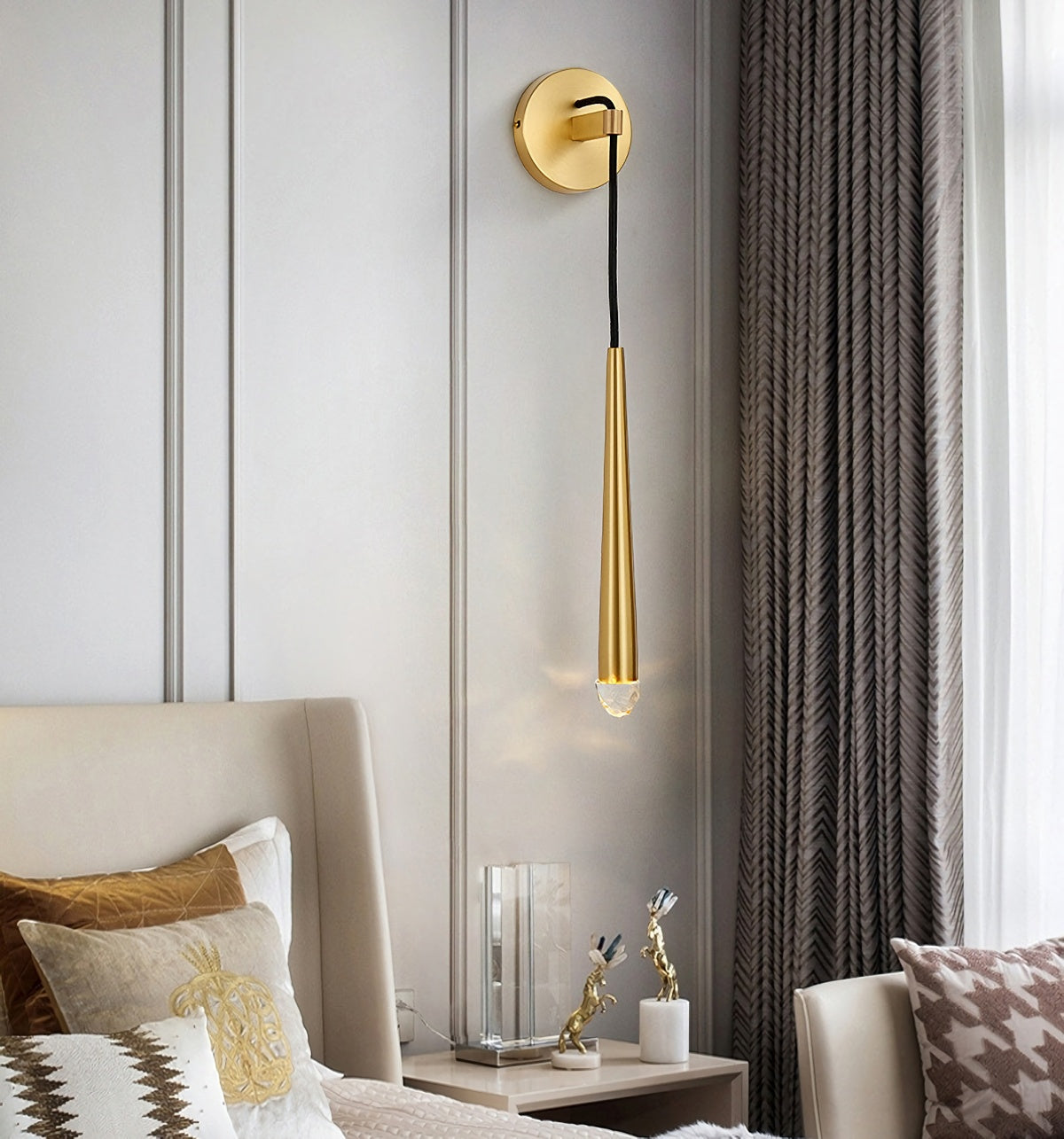 Brass Spinal Tube Wall Lamp
