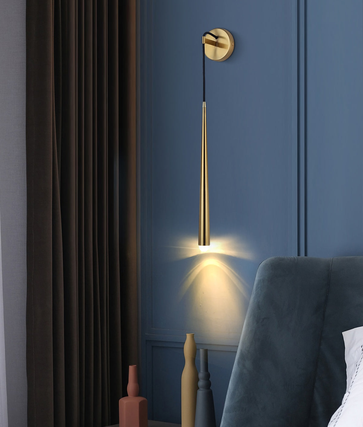 Brass Spinal Tube Wall Lamp