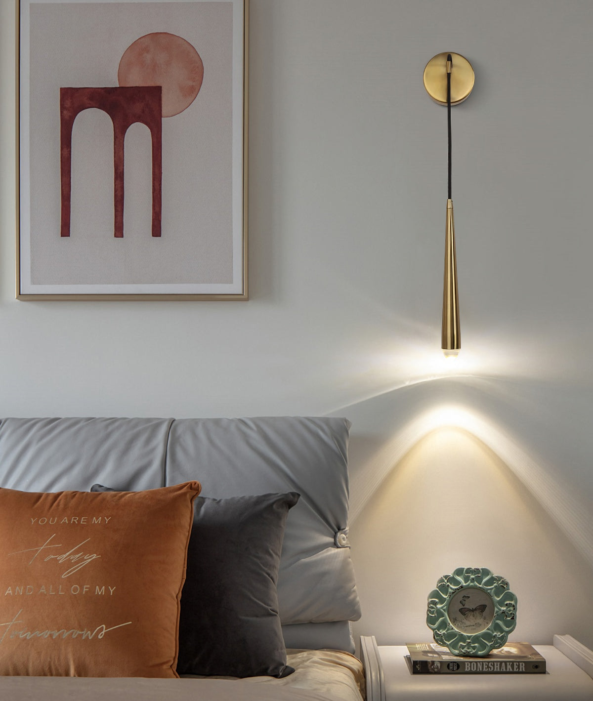 Brass Spinal Tube Wall Lamp