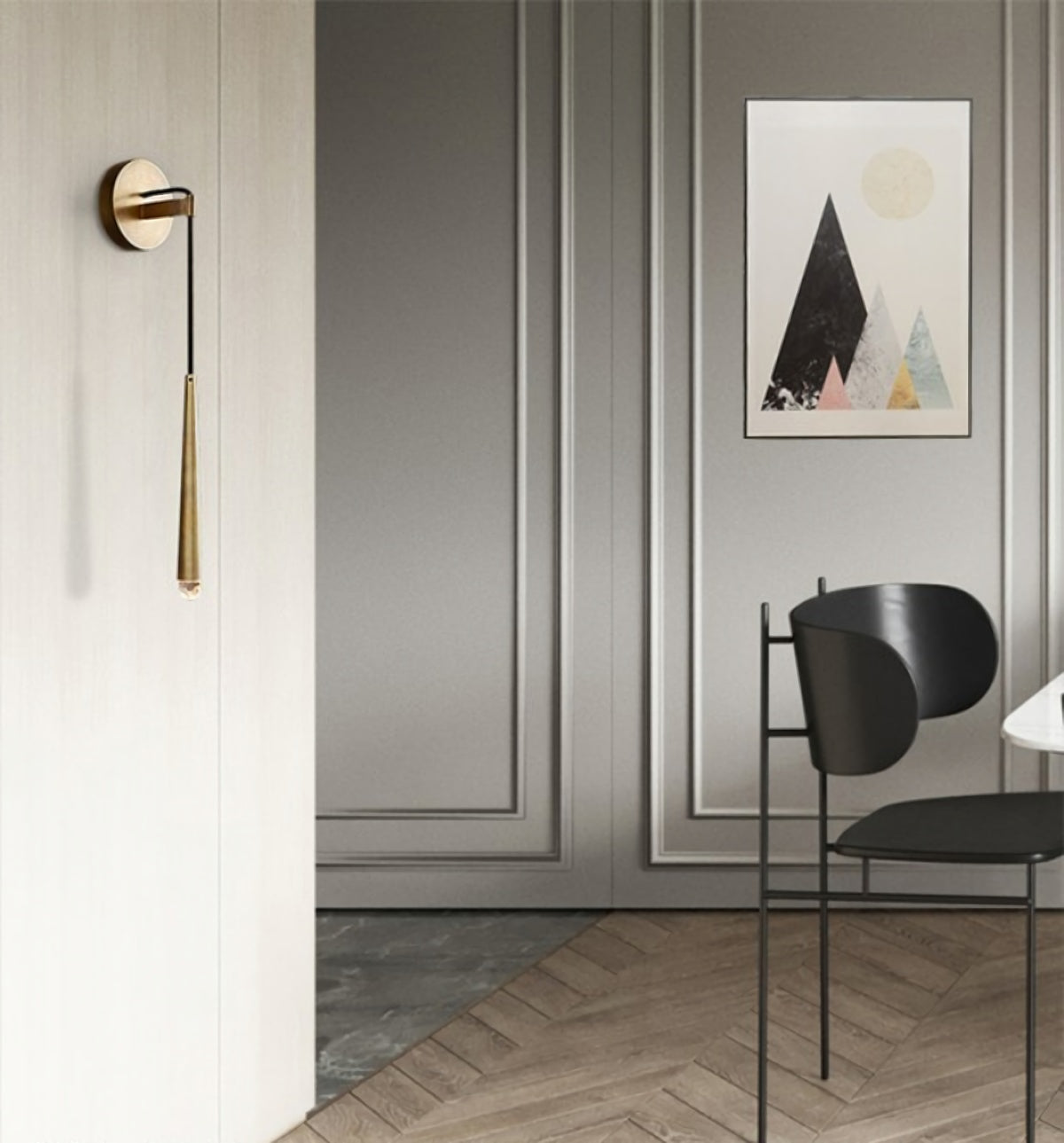 Brass Spinal Tube Wall Lamp