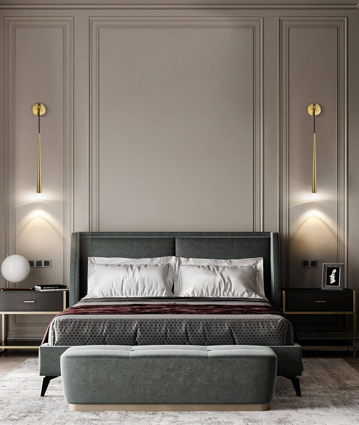 Brass Spinal Tube Wall Lamp